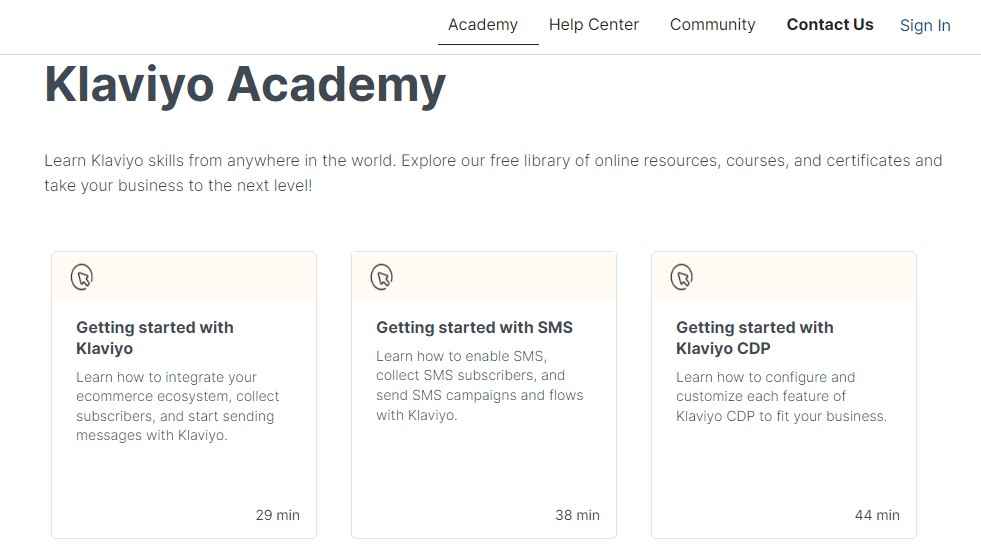 Klaviyo Academy