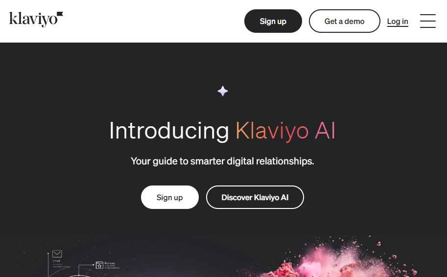 Klaviyo Home Page